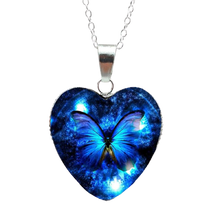 Load image into Gallery viewer, Mysterious Magic Butterfly Heart Necklaces Pendant freeshipping - Tyche Ace