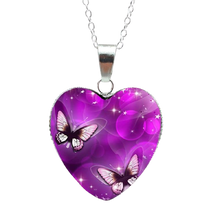 Load image into Gallery viewer, Mysterious Magic Butterfly Heart Necklaces Pendant freeshipping - Tyche Ace