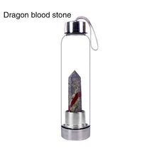 Load image into Gallery viewer, Natural Quartz Crystal Obelisk Healing Wand Gemstone Glass Water Bottle freeshipping - Tyche Ace