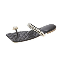 Load image into Gallery viewer, Stylish Pearl Trim Design Comfy Sandals For Women - Tyche Ace