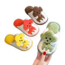 Load image into Gallery viewer, Cartoon Dog Design Warm Plush Slippers For Kids