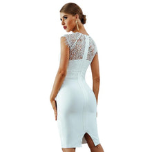 Load image into Gallery viewer, Lace Short Sleeve Hollow Out Bodycon Dresses For Women