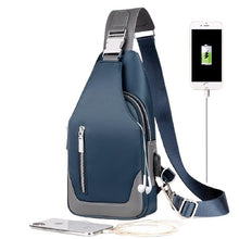 Load image into Gallery viewer, Men USB Charging Multilayer Shoulder Crossbody Bags