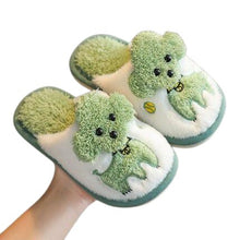 Load image into Gallery viewer, Cartoon Dog Design Warm Plush Slippers For Kids