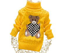 Load image into Gallery viewer, Unisex Cartoon Bear Design Warm Knitted Jumper For Kids - Tyche Ace