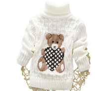 Load image into Gallery viewer, Unisex Cartoon Bear Design Warm Knitted Jumper For Kids - Tyche Ace