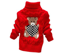 Load image into Gallery viewer, Unisex Cartoon Bear Design Warm Knitted Jumper For Kids - Tyche Ace
