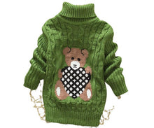 Load image into Gallery viewer, Unisex Cartoon Bear Design Warm Knitted Jumper For Kids - Tyche Ace