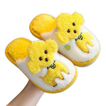 Load image into Gallery viewer, Cartoon Dog Design Warm Plush Slippers For Kids