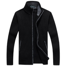 Load image into Gallery viewer, Men Faux Fur Wool Knitted Thick Coat Warm Casual Knitwear Cardigan freeshipping - Tyche Ace