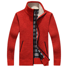 Load image into Gallery viewer, Men Faux Fur Wool Knitted Thick Coat Warm Casual Knitwear Cardigan freeshipping - Tyche Ace