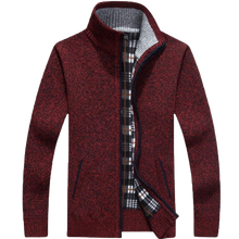 Load image into Gallery viewer, Men Faux Fur Wool Knitted Thick Coat Warm Casual Knitwear Cardigan freeshipping - Tyche Ace