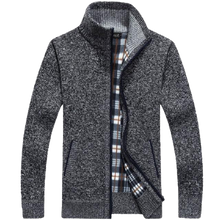 Load image into Gallery viewer, Men Winter Thick Faux Fur Wool Sweater Cardigan Jackets freeshipping - Tyche Ace