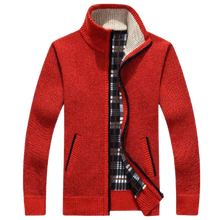 Load image into Gallery viewer, Men Winter Thick Faux Fur Wool Sweater Cardigan Jackets freeshipping - Tyche Ace