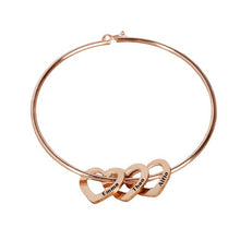 Load image into Gallery viewer, Stainless Steel Hearts Custom Bracelets For Women freeshipping - Tyche Ace