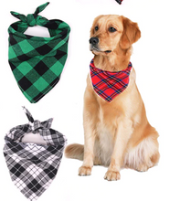 Load image into Gallery viewer, Washable Plaid Cotton Bandanas For Dogs