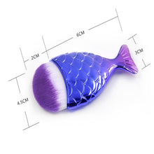 Load image into Gallery viewer, Professional Mermaid Fish Tail Powder Foundation Makeup Cosmetic Brushes freeshipping - Tyche Ace