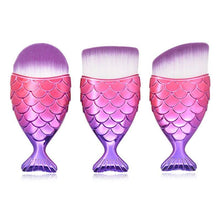 Load image into Gallery viewer, Professional Mermaid Fish Tail Powder Foundation Makeup Cosmetic Brushes freeshipping - Tyche Ace
