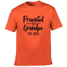 Load image into Gallery viewer, Promoted To Grandpa Est 2021 Men Graphic Short Sleeve T Shirts freeshipping - Tyche Ace