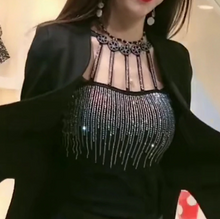 Load image into Gallery viewer, Rhinestone Ladies Shiny Padded Camisoles freeshipping - Tyche Ace