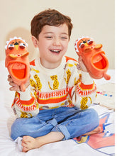 Load image into Gallery viewer, Animal Cartoon Design Fluffy Warm Slippers For Kids