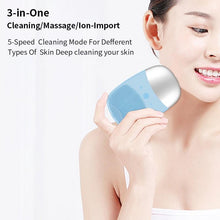 Load image into Gallery viewer, Silicone Sonic Mini Electric Facial Deep Pore Cleansing Massager Device freeshipping - Tyche Ace