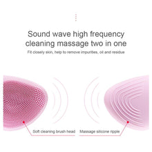 Load image into Gallery viewer, Silicone Ultrasonic Electric Vibration Deep Pore Cleaning Massage Brush freeshipping - Tyche Ace