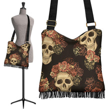 Load image into Gallery viewer, Smiling Skulls Crossbody Boho Handbag freeshipping - Tyche Ace