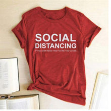 Load image into Gallery viewer, Social Distancing  Women T Shirts freeshipping - Tyche Ace