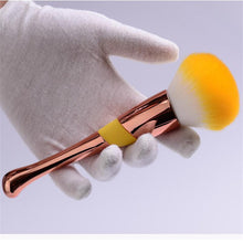 Load image into Gallery viewer, Soft Large Rose Gold Professional Makeup Powder Blush Brush freeshipping - Tyche Ace