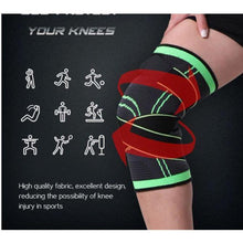 Load image into Gallery viewer, Sports  Fitness, Pressurized Elastic Knee Pads Support/  Brace Protector freeshipping - Tyche Ace