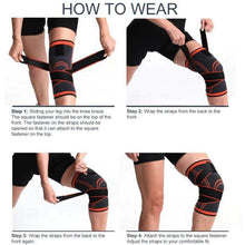 Load image into Gallery viewer, Sports  Fitness, Pressurized Elastic Knee Pads Support/  Brace Protector freeshipping - Tyche Ace