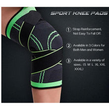 Load image into Gallery viewer, Sports  Fitness, Pressurized Elastic Knee Pads Support/  Brace Protector freeshipping - Tyche Ace