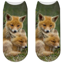 Load image into Gallery viewer, Stylish Enchanting Men & Women 3D Fox Print Socks freeshipping - Tyche Ace