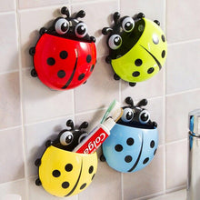Load image into Gallery viewer, Stylish Ladybug Design Wall Mounted Toothbrush Holder Children Bath Toys freeshipping - Tyche Ace
