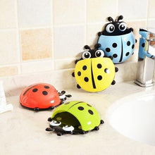 Load image into Gallery viewer, Stylish Ladybug Design Wall Mounted Toothbrush Holder Children Bath Toys freeshipping - Tyche Ace