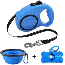 Load image into Gallery viewer, Tear Resistant, Retractable Heavy Walking Dog Leash Bowl Waste Bag Dispenser and Bags Sets freeshipping - Tyche Ace