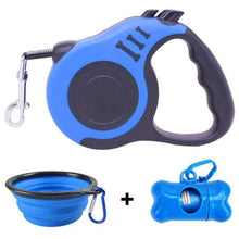 Load image into Gallery viewer, Tear Resistant, Retractable Heavy Walking Dog Leash Bowl Waste Bag Dispenser and Bags Sets freeshipping - Tyche Ace