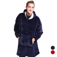 Load image into Gallery viewer, Ultra Plush Winter Sherpa Blanket Hoodie With Sleeves freeshipping - Tyche Ace