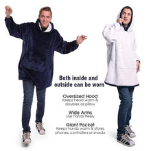 Load image into Gallery viewer, Ultra Plush Winter Sherpa Blanket Hoodie With Sleeves freeshipping - Tyche Ace