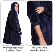 Load image into Gallery viewer, Ultra Plush Winter Sherpa Blanket Hoodie With Sleeves freeshipping - Tyche Ace