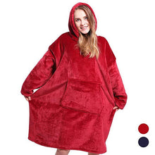 Load image into Gallery viewer, Ultra Plush Winter Sherpa Blanket Hoodie With Sleeves freeshipping - Tyche Ace
