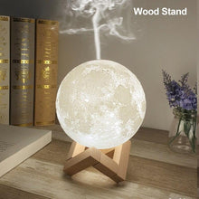 Load image into Gallery viewer, Ultrasonic LED 3D Moon Design Essential Oil Diffuser Humidifier freeshipping - Tyche Ace