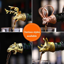 Load image into Gallery viewer, Unique Zinc Alloy Deer Stag Head Wine Pourer Bottle Stopper freeshipping - Tyche Ace