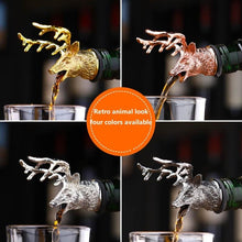 Load image into Gallery viewer, Unique Zinc Alloy Deer Stag Head Wine Pourer Bottle Stopper freeshipping - Tyche Ace