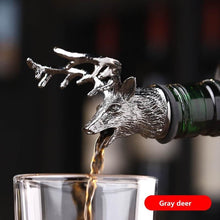 Load image into Gallery viewer, Unique Zinc Alloy Deer Stag Head Wine Pourer Bottle Stopper freeshipping - Tyche Ace