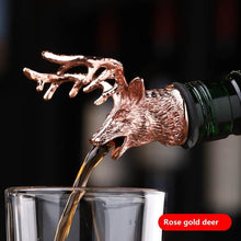 Load image into Gallery viewer, Unique Zinc Alloy Deer Stag Head Wine Pourer Bottle Stopper freeshipping - Tyche Ace