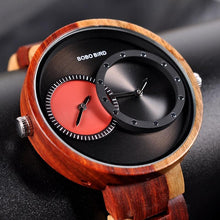Load image into Gallery viewer, Unisex 2 Time Zone Multi Colour Wooden Watches freeshipping - Tyche Ace