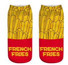 Load image into Gallery viewer, Unisex 3D Food Print Cotton Polyester Ankle Socks freeshipping - Tyche Ace