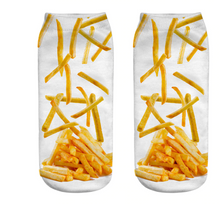 Load image into Gallery viewer, Unisex 3D Food Print Cotton Polyester Ankle Socks freeshipping - Tyche Ace